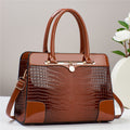 Crocodile Print Casual Tote