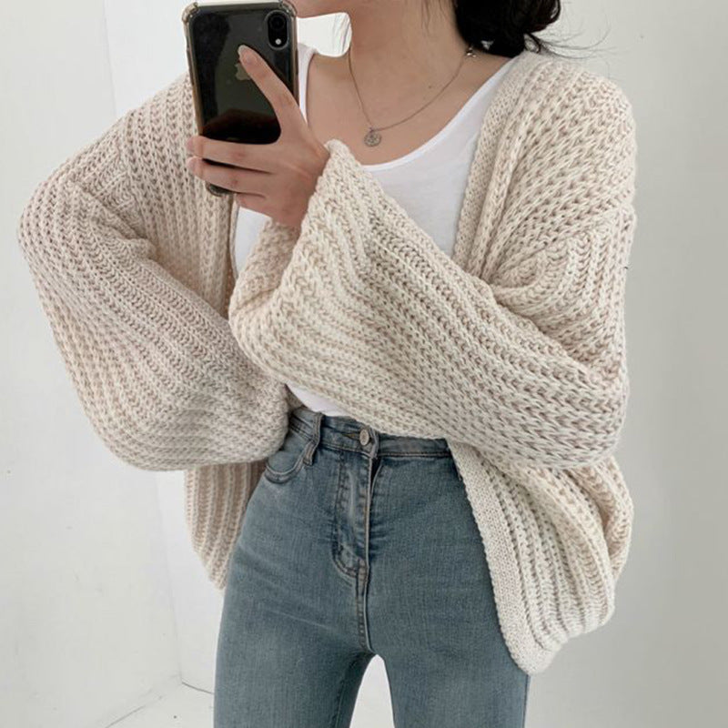 Women'S Autumn And Winter Sweater Coat